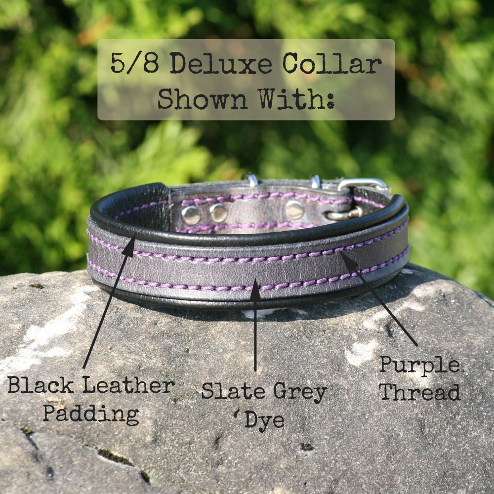 Cute Leather dog collar for small dogs