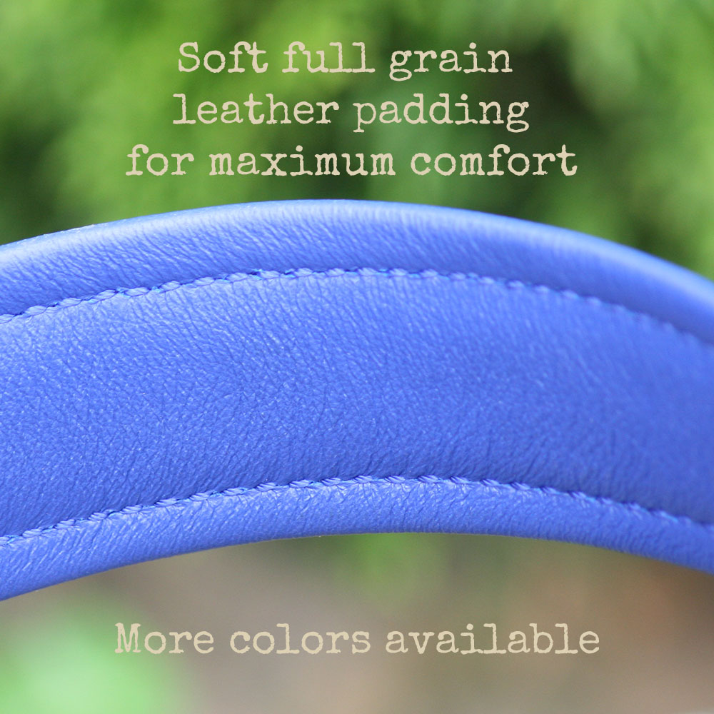 Soft full grain leather padding for maximum comfort