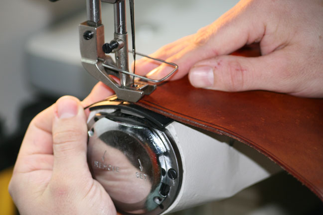 sewing leather